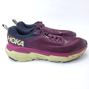 HOKA Challenger 6 Running Shoes Womens 8.5 One One Purple Green Athletic Trainer